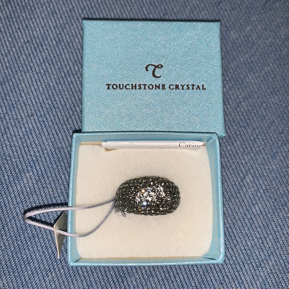 TOUCHSTONE CRYSTAL dome ring. NWT
